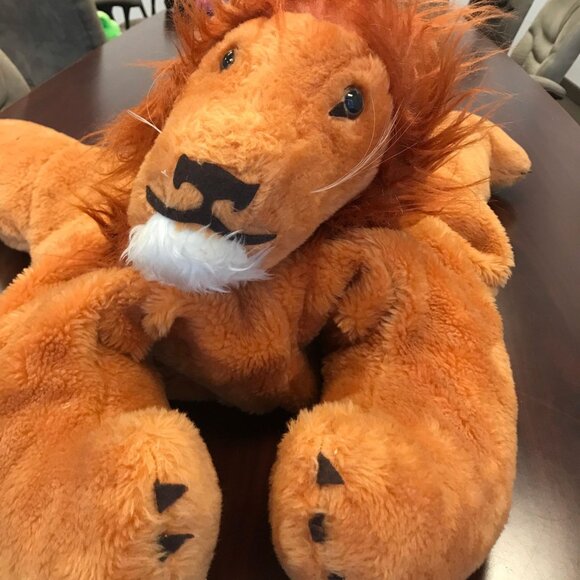 Vintage Lion "Pillow Pets" Dardenelle Div. R. Dakin Co. Stuffed Animal Plush 36" - Picture 7 of 10
